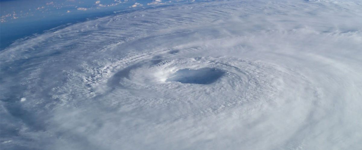 hurricane satellite view