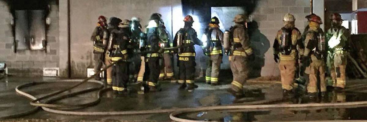 Training at fire college